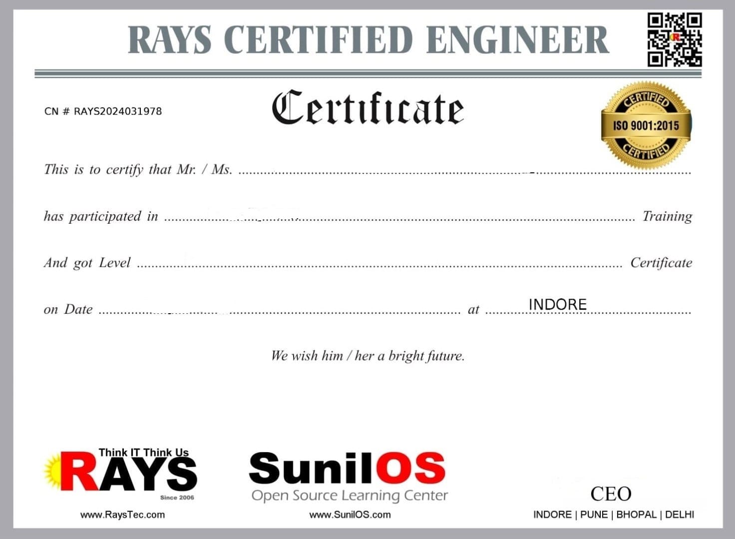 certification program